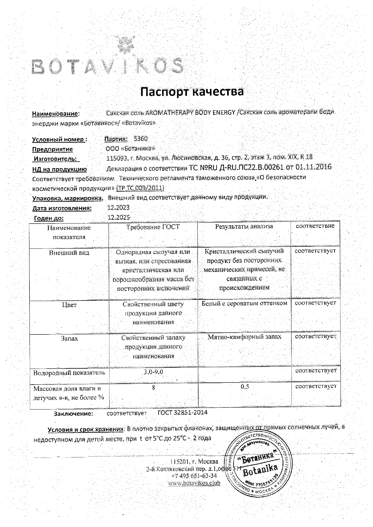 Паспорт №122023